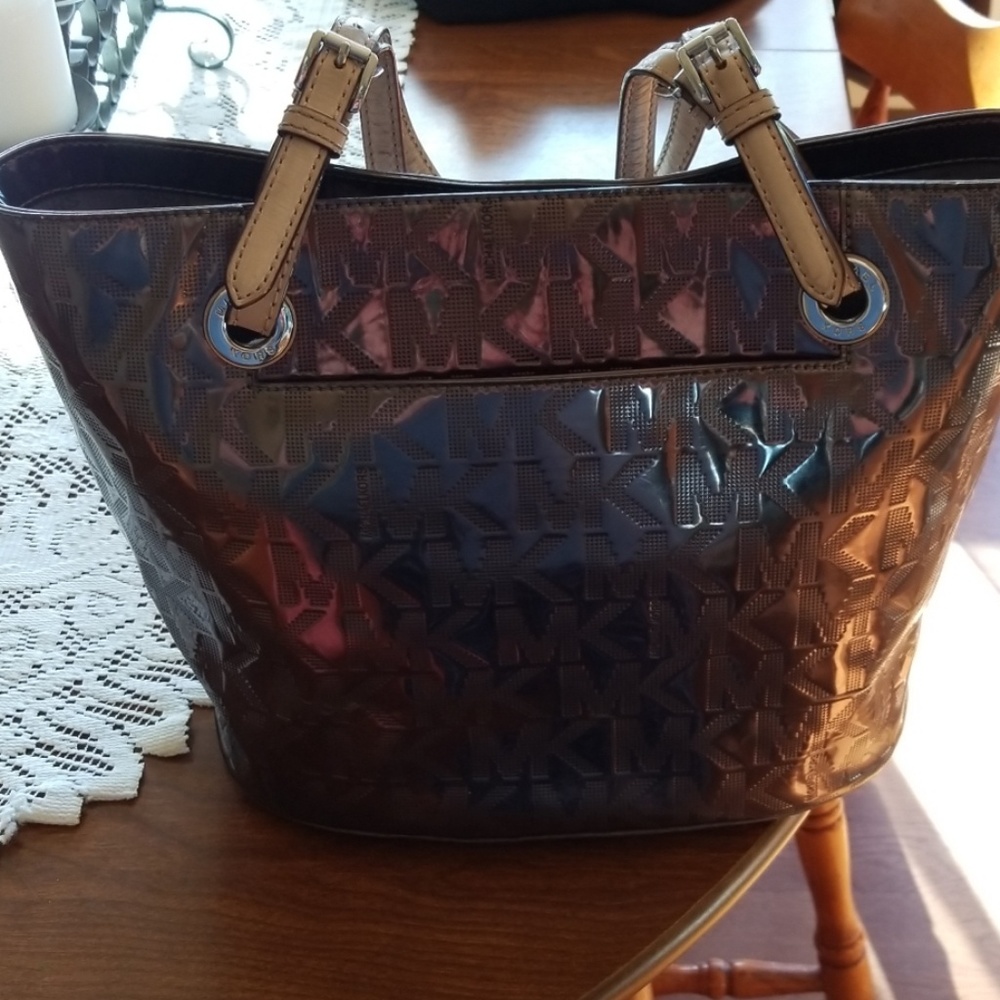 Michael Kors nickel handbag